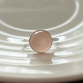[桃色カルセドニーφ10] ring silver950の画像