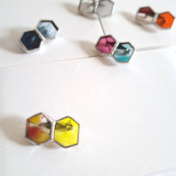 Honeycamb-ribbon- brooch02の画像