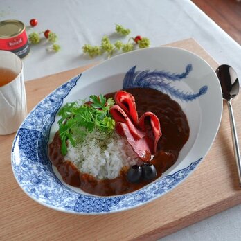 みかわちカレー皿　鳳凰の画像