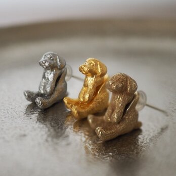 もこもこトイプードルピアス 片耳の画像