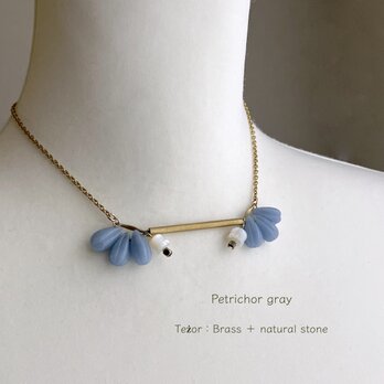 Teżor：ずずらんとエンジェライトの首飾り　 [ Lily of the valley necklace ]の画像