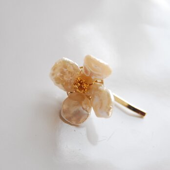 再々々販　花びらケシパールのお花のポニーフックCの画像