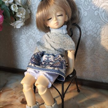 YSD用　淡いブルーグレーの洋服セット 　送料込みの画像