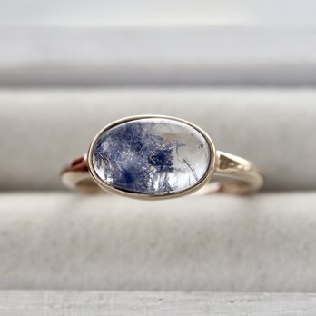 K10[深海庭園dumortierite in quartz]ringの画像