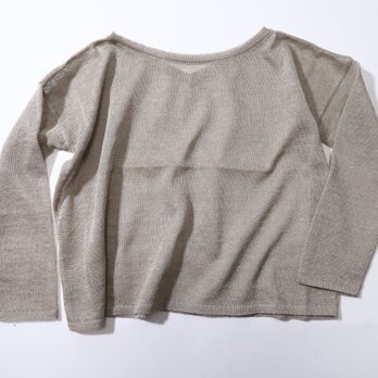 【特別提供品】リネン100％♡前後2WAYプルオーバー　キナリの画像