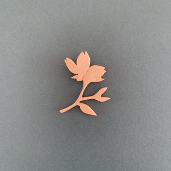花ブローチ　桜の画像