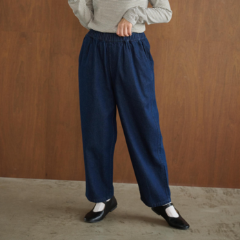 日常に欠かせないデニムパンツ 　コットン　ワイドパンツ　250216-1の画像