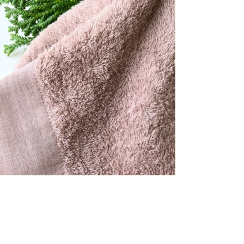 草木染ふわふわタオルハンカチ（マロンブラウン）の画像