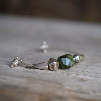 -Karensilver・Jade- code braceletの画像