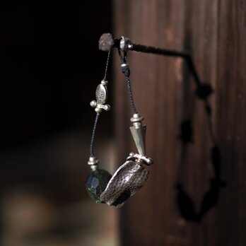 -Karensilver・Tourmaline- code braceletの画像
