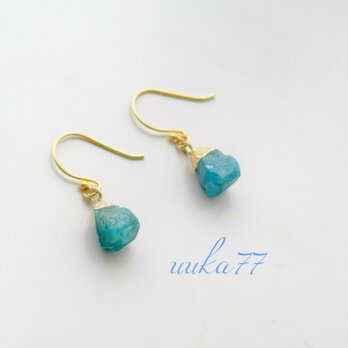 Blue apatite＊ラフロック　アパタイト　silver925の画像