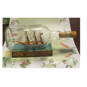 【ボトルシップ】帆船Amerigo-Vespuciの画像
