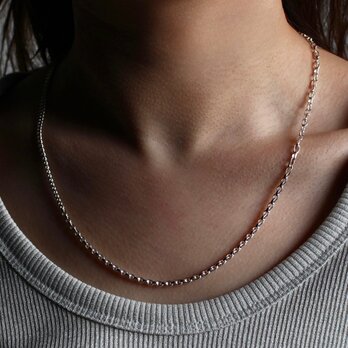 Three type chain necklace / SV925の画像