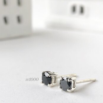 純銀sv1000♡プチジルコニアピアス  金属アレルギーの方ものコピーの画像