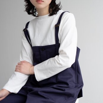 コットンヘリンボーン/ストッキングウェーダー/faded navyの画像