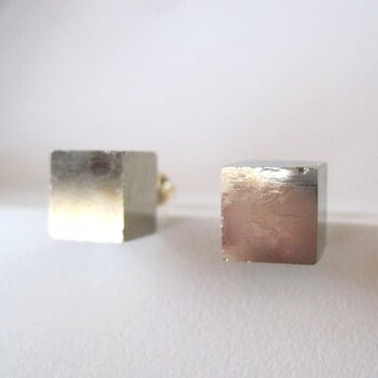 パイライトの原石ピアス/Cube/Spain 14kgf