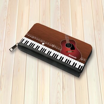 （送料無料）長財布【奏（guitar）】（名入れ可）の画像