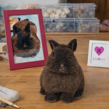 羊毛フェルト そっくり ウサギ オーダーメイド｜写真から作る ペットリアル ぬいぐるみ｜うさぎロス メモリアル レプリカ