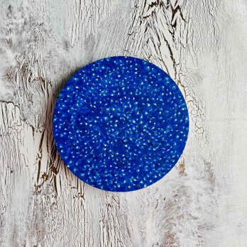 直径20㎝　星空　2025-2-7　油彩画・原画・アートパネルの画像