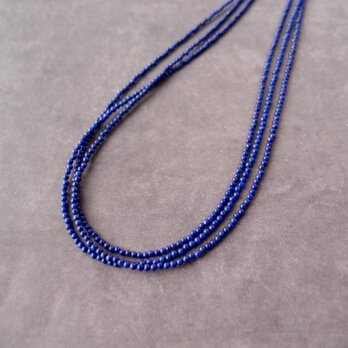 【K14gf】Lapis lazuli Necklace／ ラピスラズリ ３連ネックレスの画像