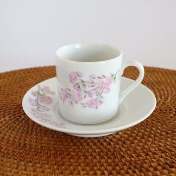 八重桜のコーヒーカップの画像