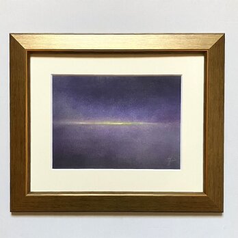 紫紺の時（パステル画　原画）の画像