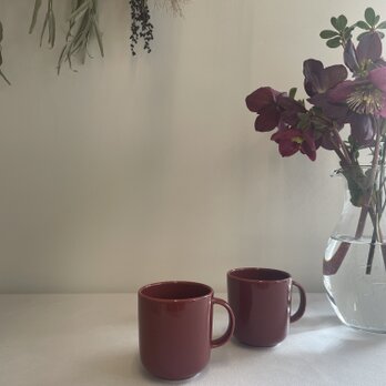 NUPPU Junior Mug Dark Redの画像