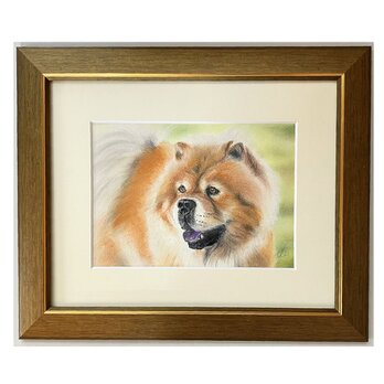 チャウチャウ（パステル画　原画）のコピーの画像