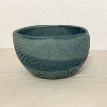 ブルーグレー多角小鉢の画像