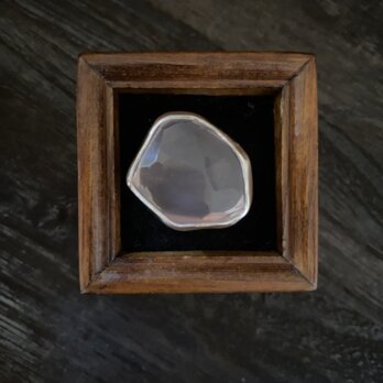 Rose quartz random cut ringの画像