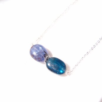 【SV】Blue Green Kyanite×Tanzanite Necklace／カイヤナイト×タンザナイト ネックレスの画像