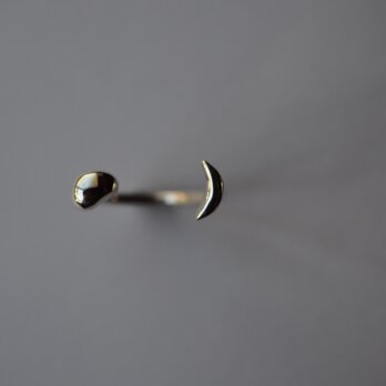 月と石 ring (silver)の画像