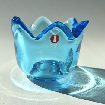iittala Jorma Vennola Tulip ライトブルー Lサイズ 箱付きの画像