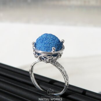 アズライト リング / Azurite ball Ring cの画像