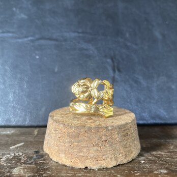 ハンドメイドリングno.7 シルバーアクセサリー　スプーンリング　手作り指輪　の画像