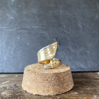 ハンドメイドリングno.11 シルバーアクセサリー　スプーンリング　手作り指輪の画像