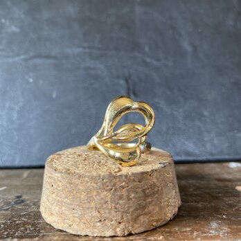 ハンドメイドリングno.15 シルバーアクセサリー　スプーンリング　手作り指輪の画像