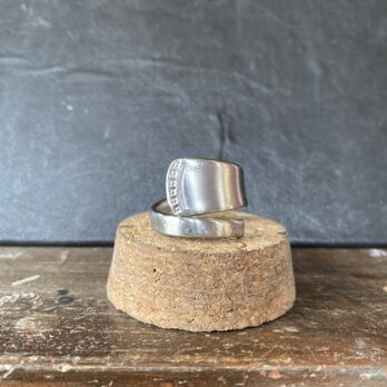 ハンドメイドリングno.17 シルバーアクセサリー　スプーンリング　手作り指輪の画像