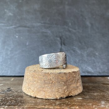 ハンドメイドリングno.19 シルバーアクセサリー　スプーンリング　手作り指輪の画像