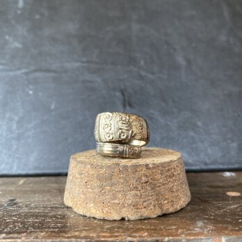 ハンドメイドリングno.21 シルバーアクセサリー　スプーンリング　手作り指輪の画像