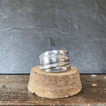 ハンドメイドリングno.31 シルバーアクセサリー　スプーンリング　手作り指輪の画像
