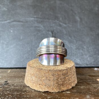 ハンドメイドリングno.32 シルバーアクセサリー　スプーンリング　手作り指輪の画像