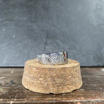 ハンドメイドリングno.36 シルバーアクセサリー　スプーンリング　手作り指輪の画像