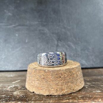 ハンドメイドリングno.37 シルバーアクセサリー　スプーンリング　手作り指輪の画像