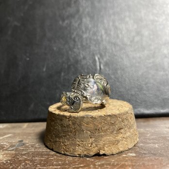 ハンドメイドリングno.39 シルバーアクセサリー　スプーンリング　手作り指輪の画像