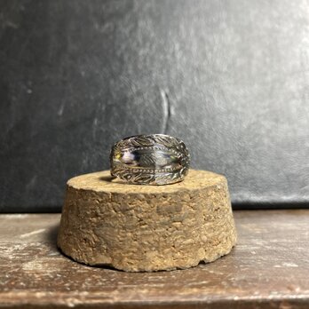 ハンドメイドリングno.45 シルバーアクセサリー　スプーンリング　手作り指輪の画像