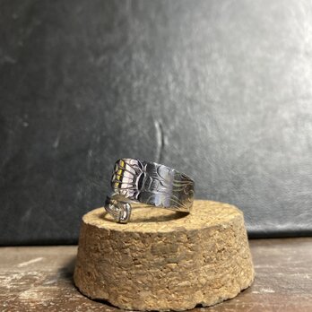 ハンドメイドリングno.46 シルバーアクセサリー　スプーンリング　手作り指輪の画像