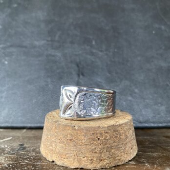 ハンドメイドリングno.52 シルバーアクセサリー　スプーンリング　手作り指輪の画像