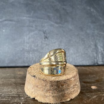 ハンドメイドリングno.53 シルバーアクセサリー　スプーンリング　手作り指輪の画像