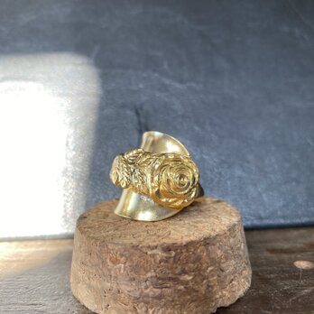 ハンドメイドリングno.63 シルバーアクセサリー　スプーンリング　手作り指輪の画像